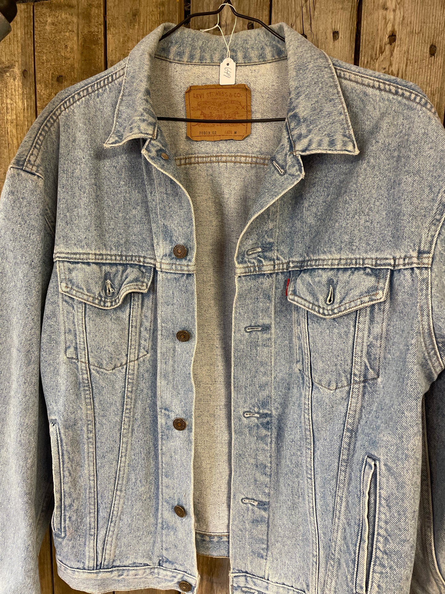 Vintage jeansjacka Levi’s blå medium