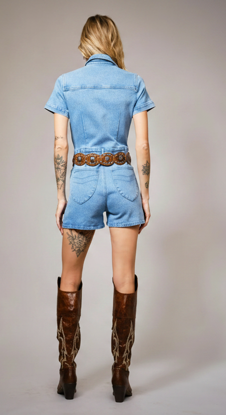 rebell usa wildwest cowgirl jeansdress