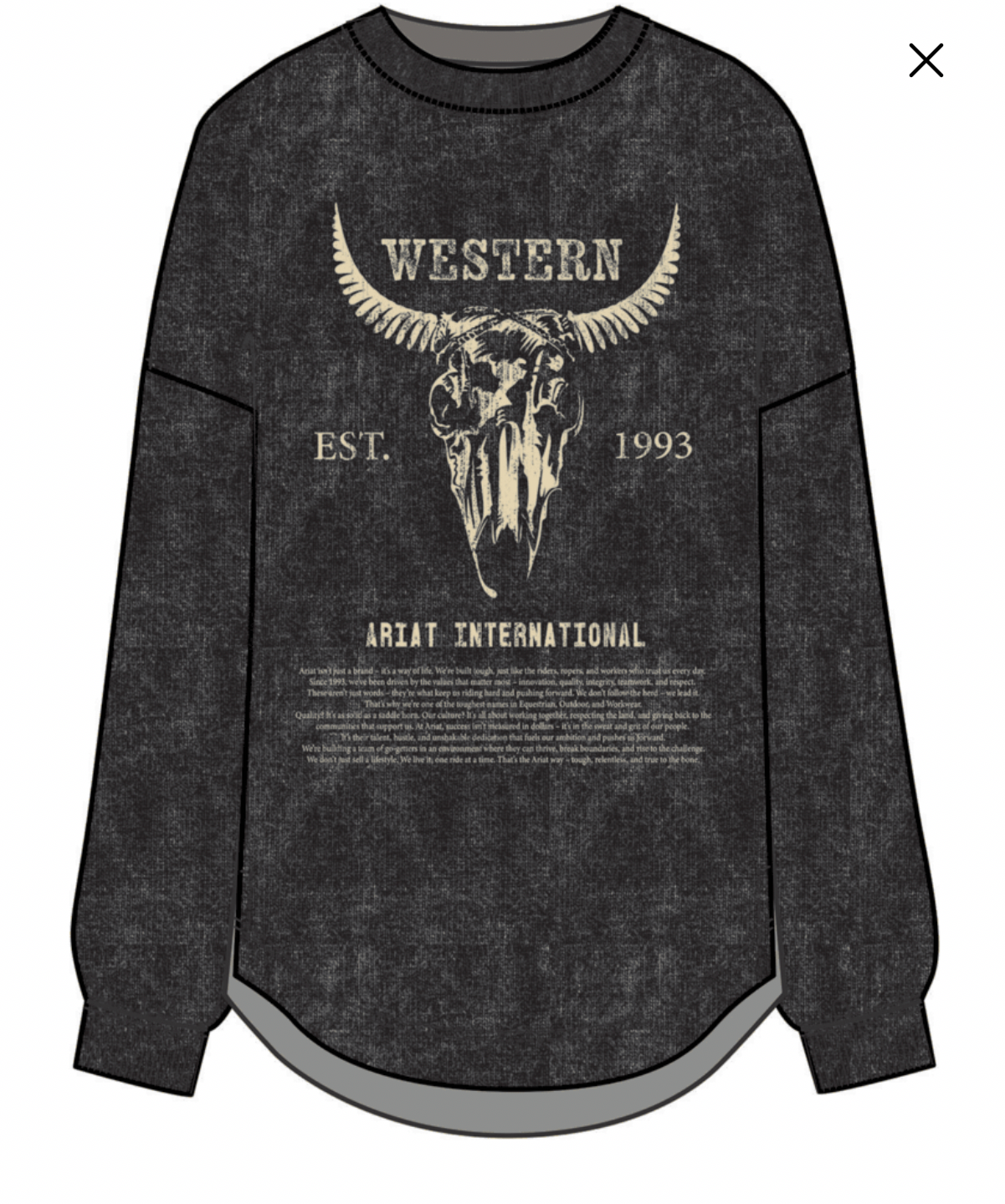 Ariat dam Ariat canvas oversize longsleave ariat dam T-Shirt