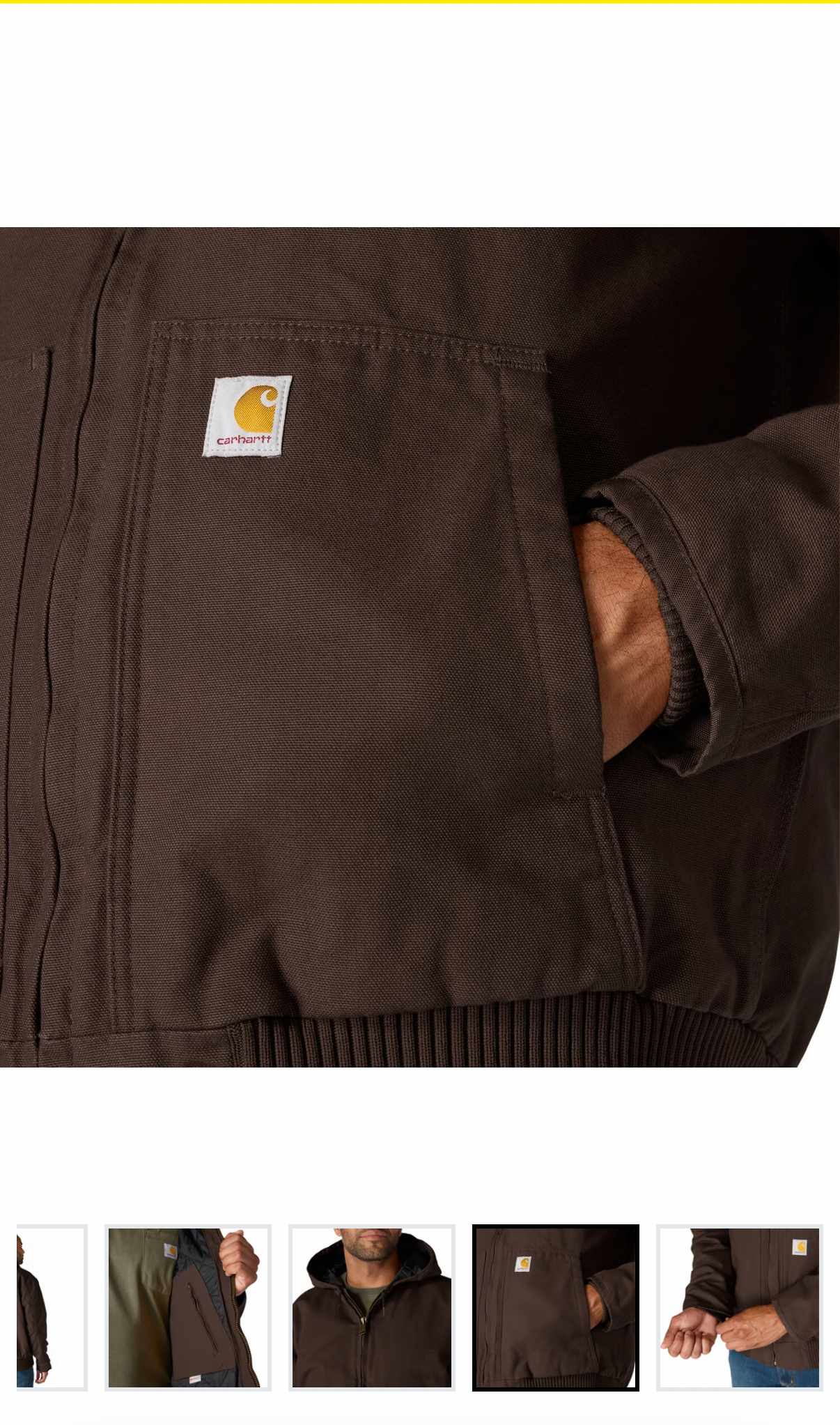 carhartt Carhartt Iconic Firm Duck Active jack carhartt® dark Brown