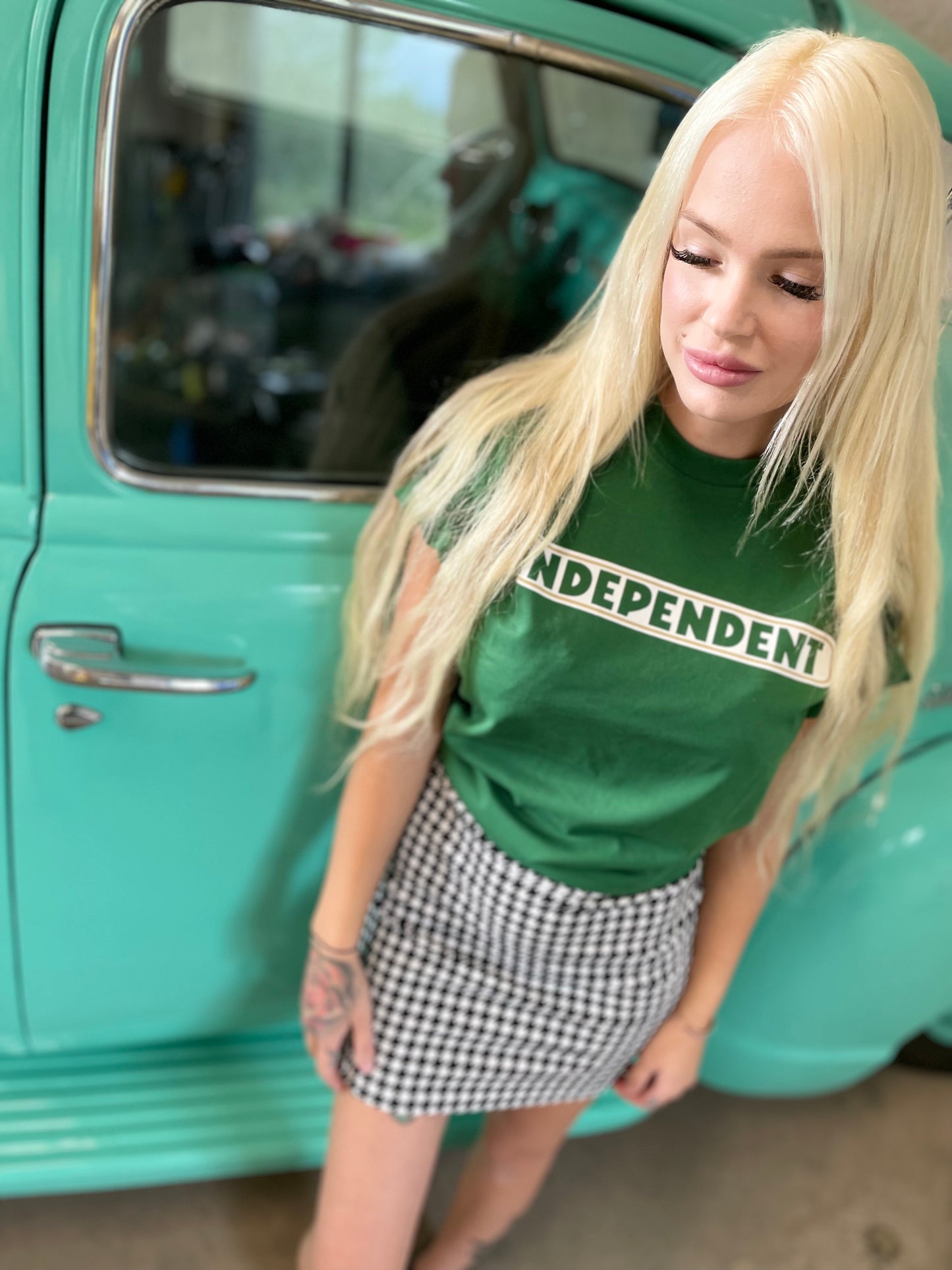 Independent Bar Logo T-Shirt Alpine Green unisex