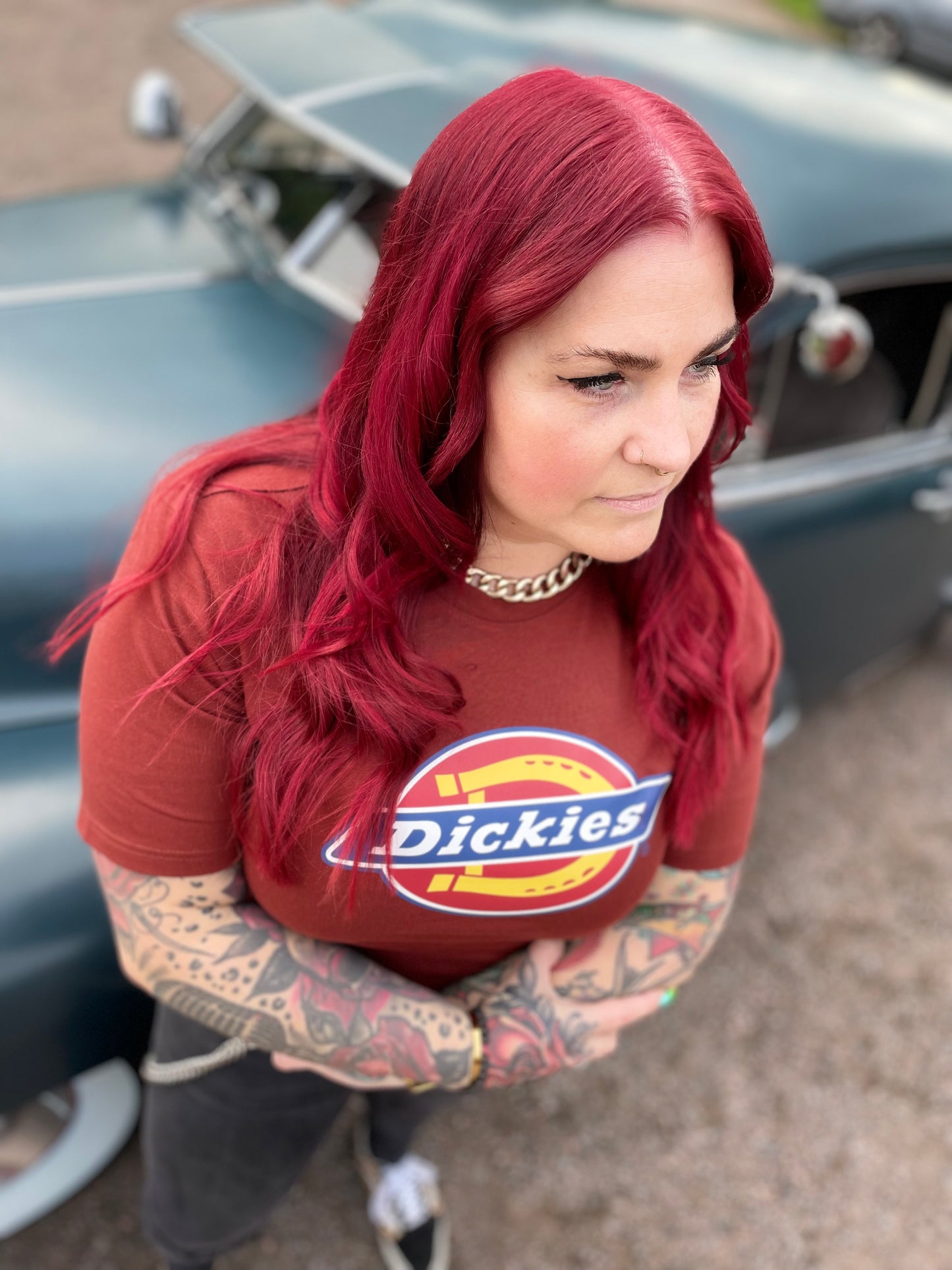 Dickies bas Tshirt rostbrun nyhet unisex