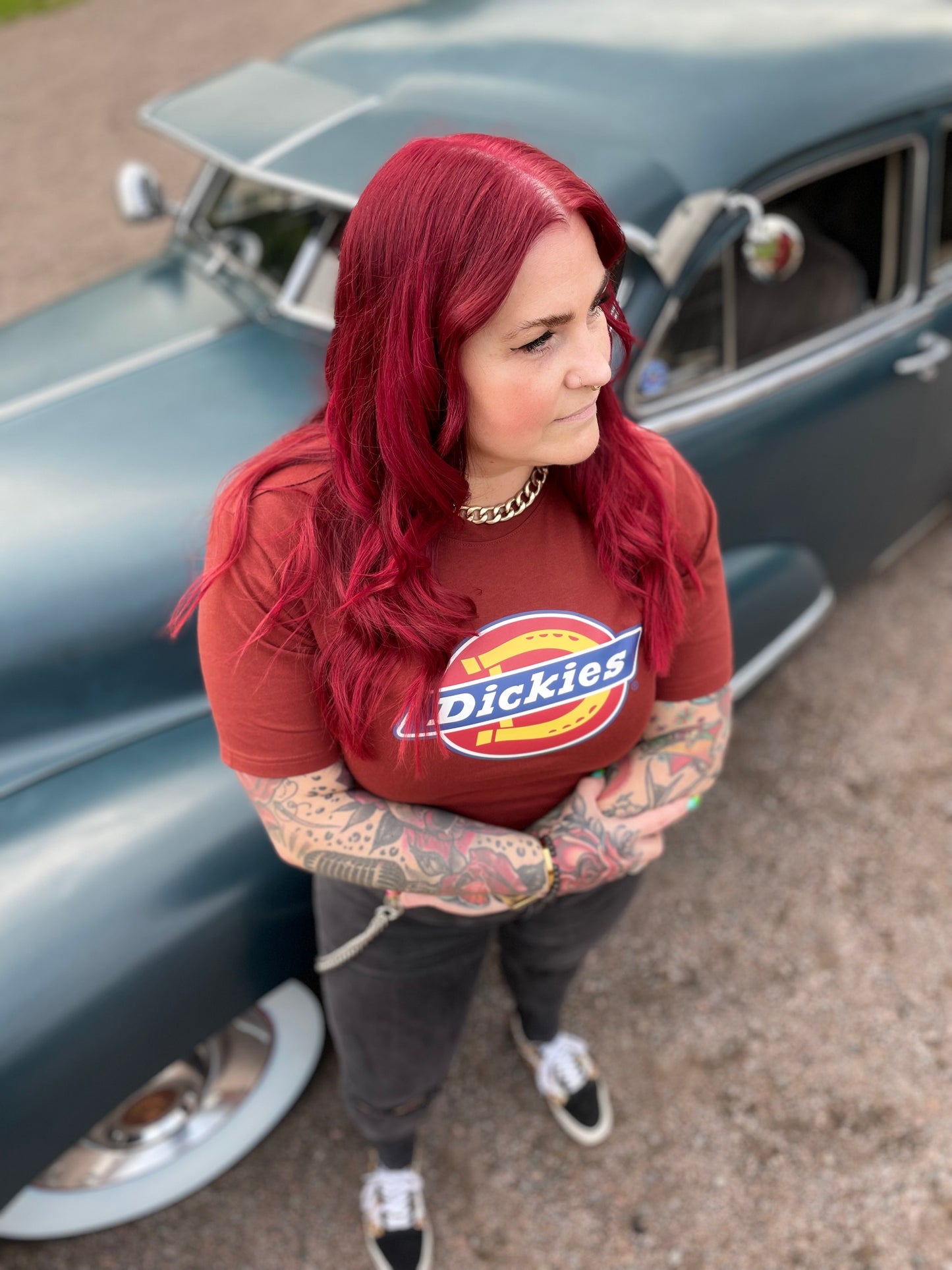 Dickies bas Tshirt rostbrun nyhet unisex