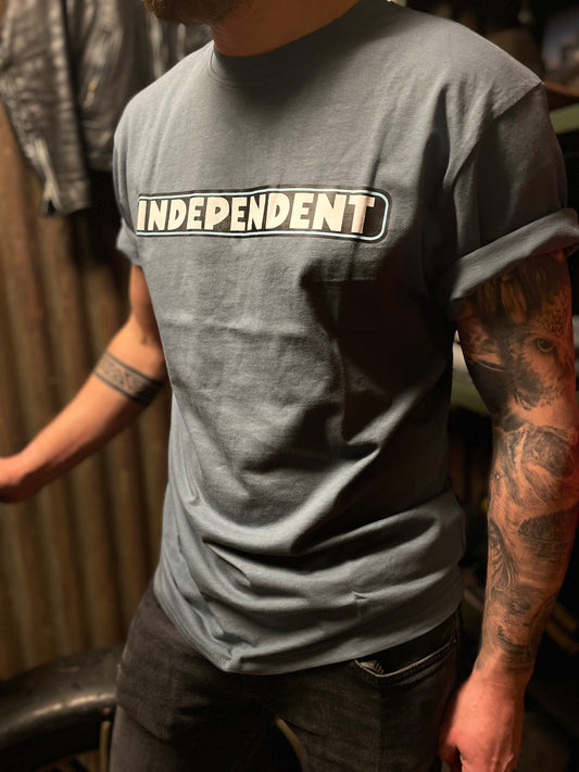 Independent bar logo T-Shirt blå unisex