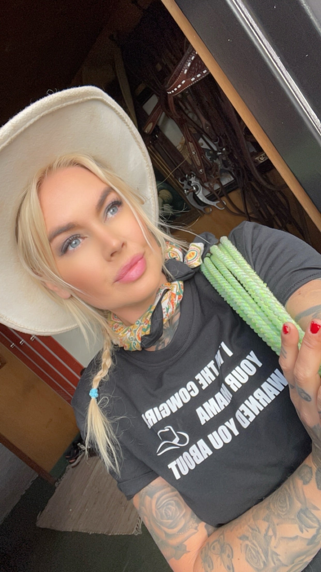 Rebell cowgirl tshirt unisex
