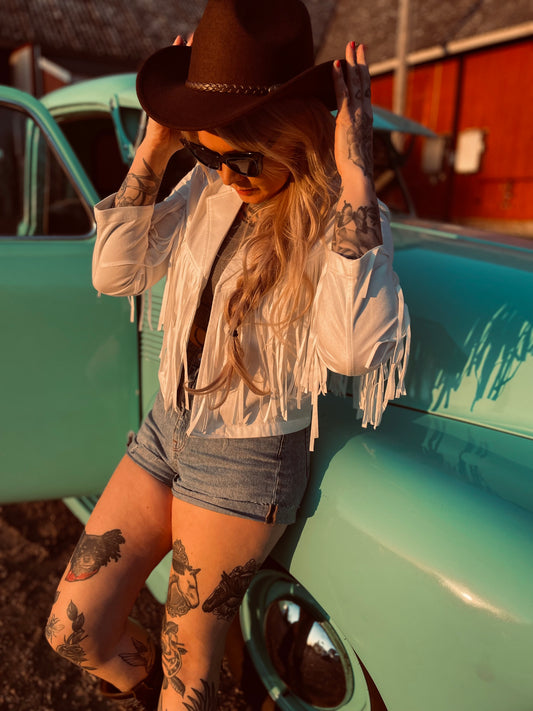 Rebell fransjacka VIT