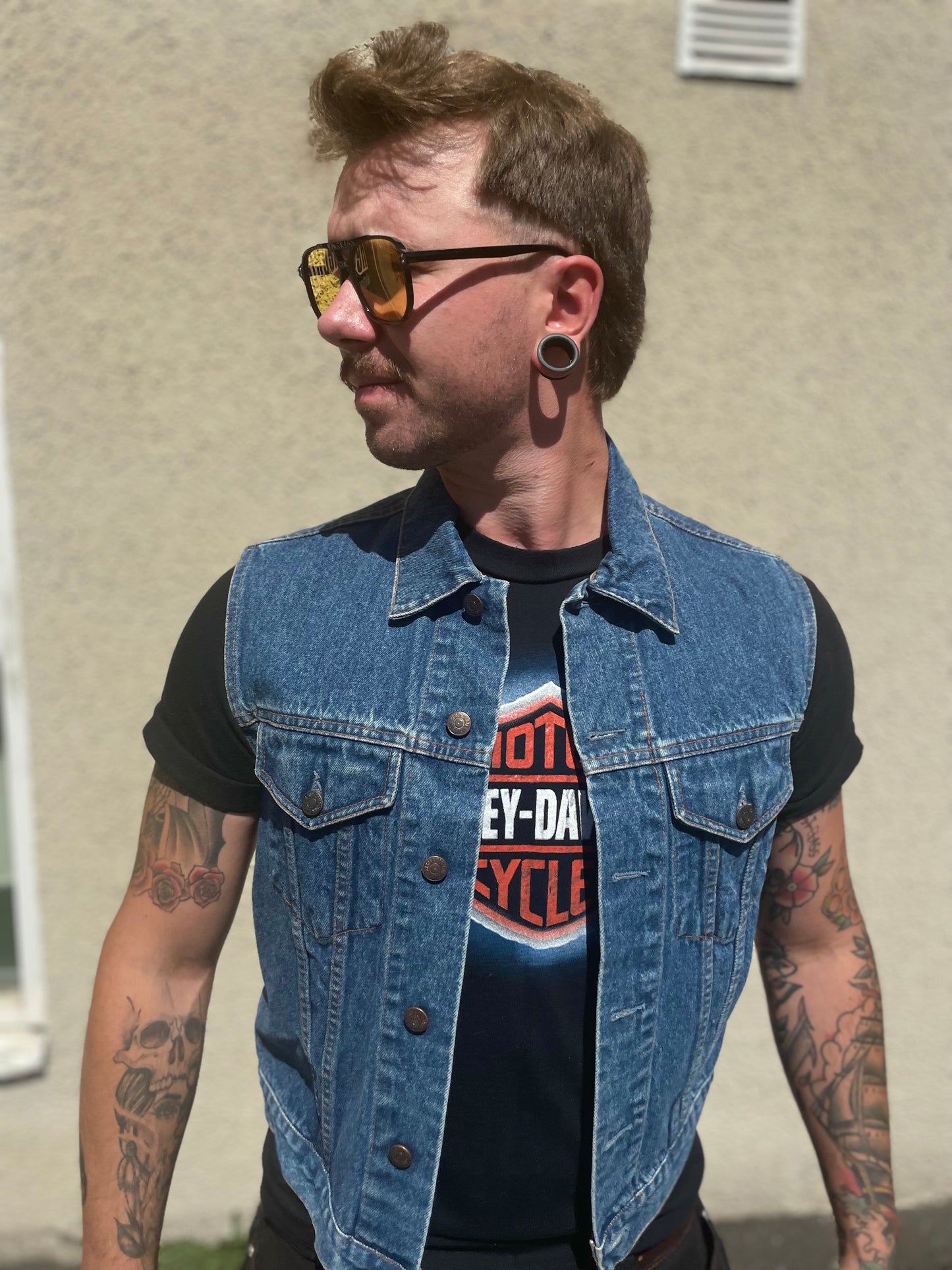 Harley davidsson tshirt svart unisex