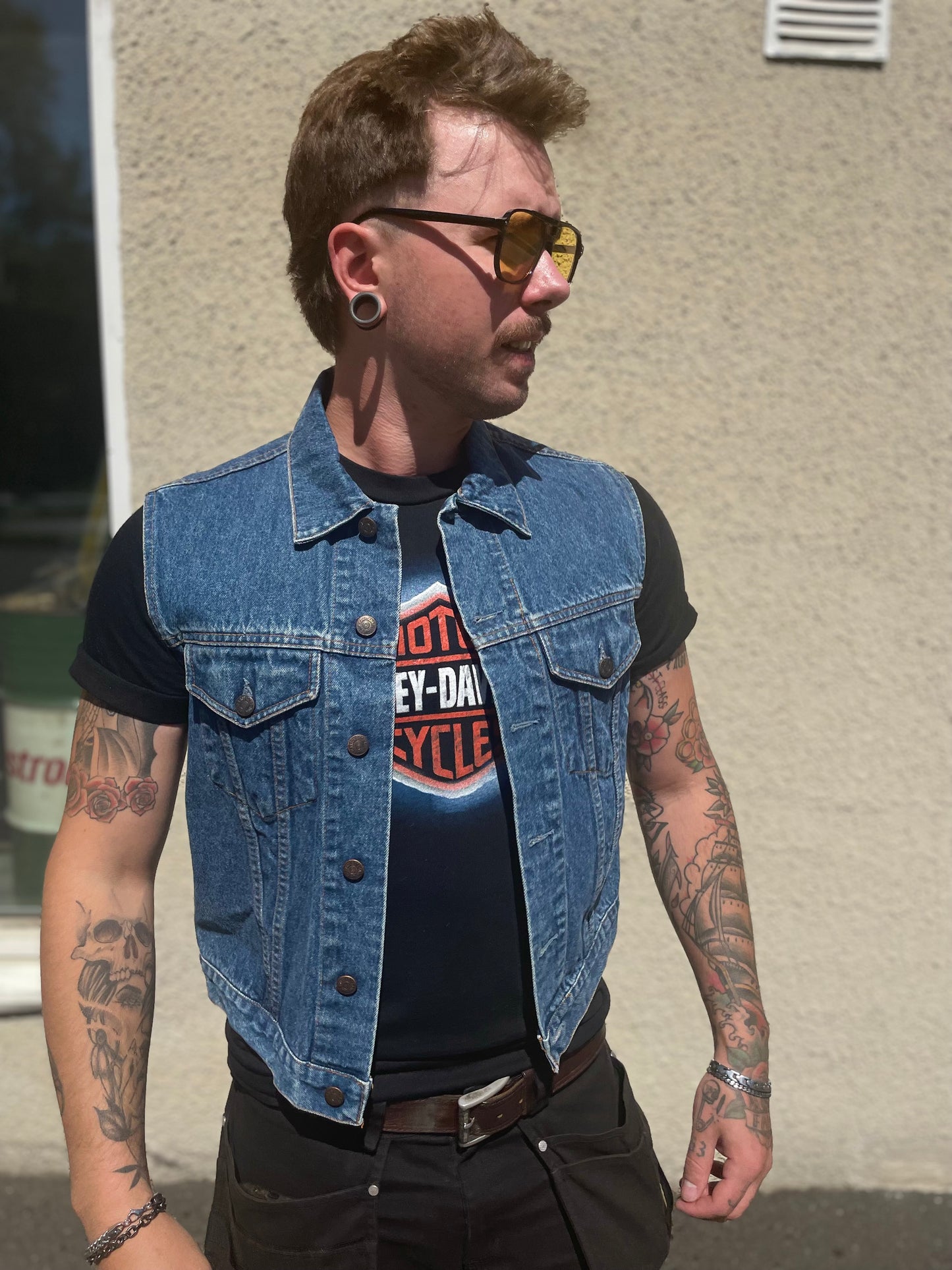 Harley davidsson tshirt svart unisex
