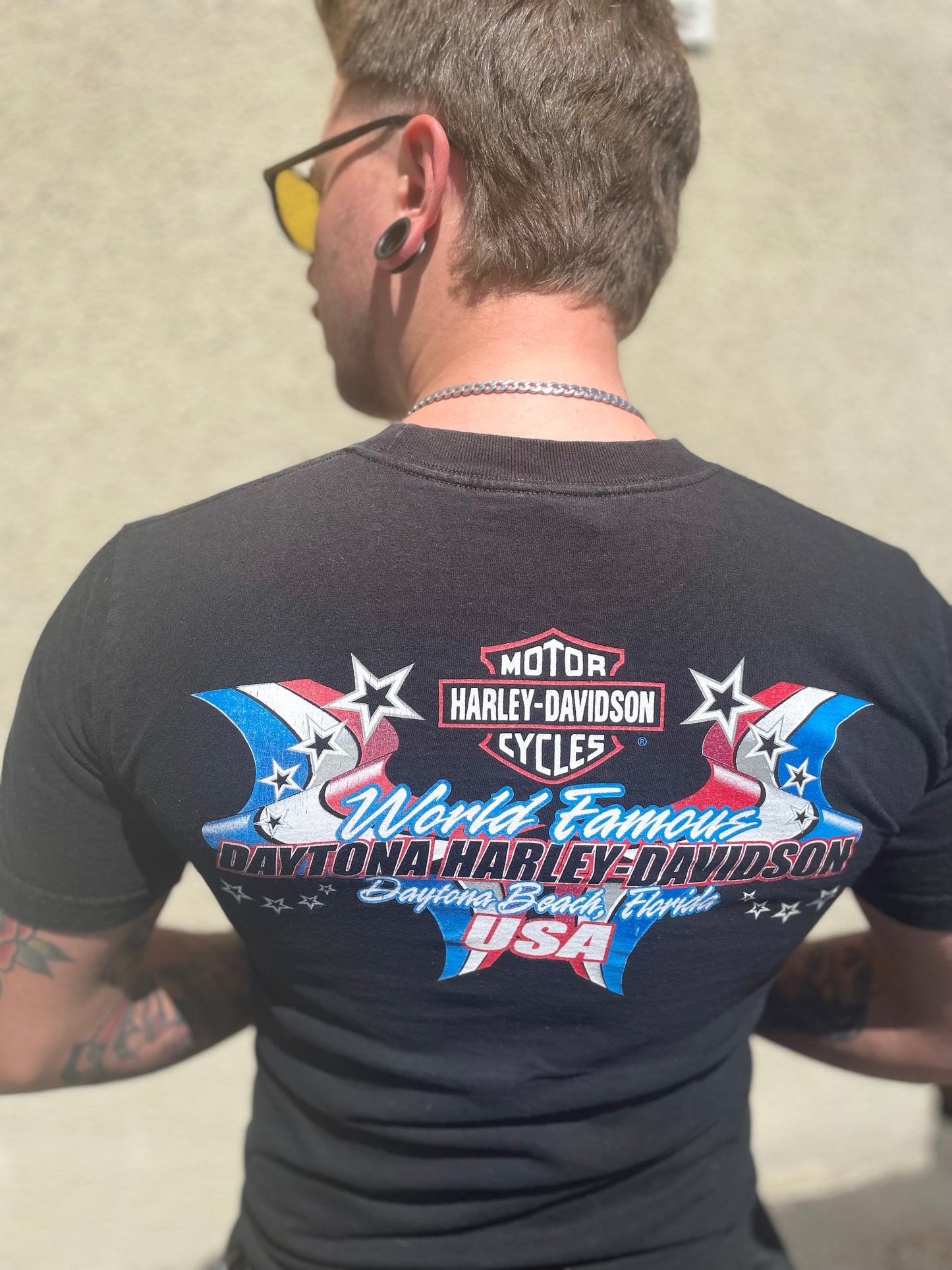 Harley davidsson tshirt svart unisex