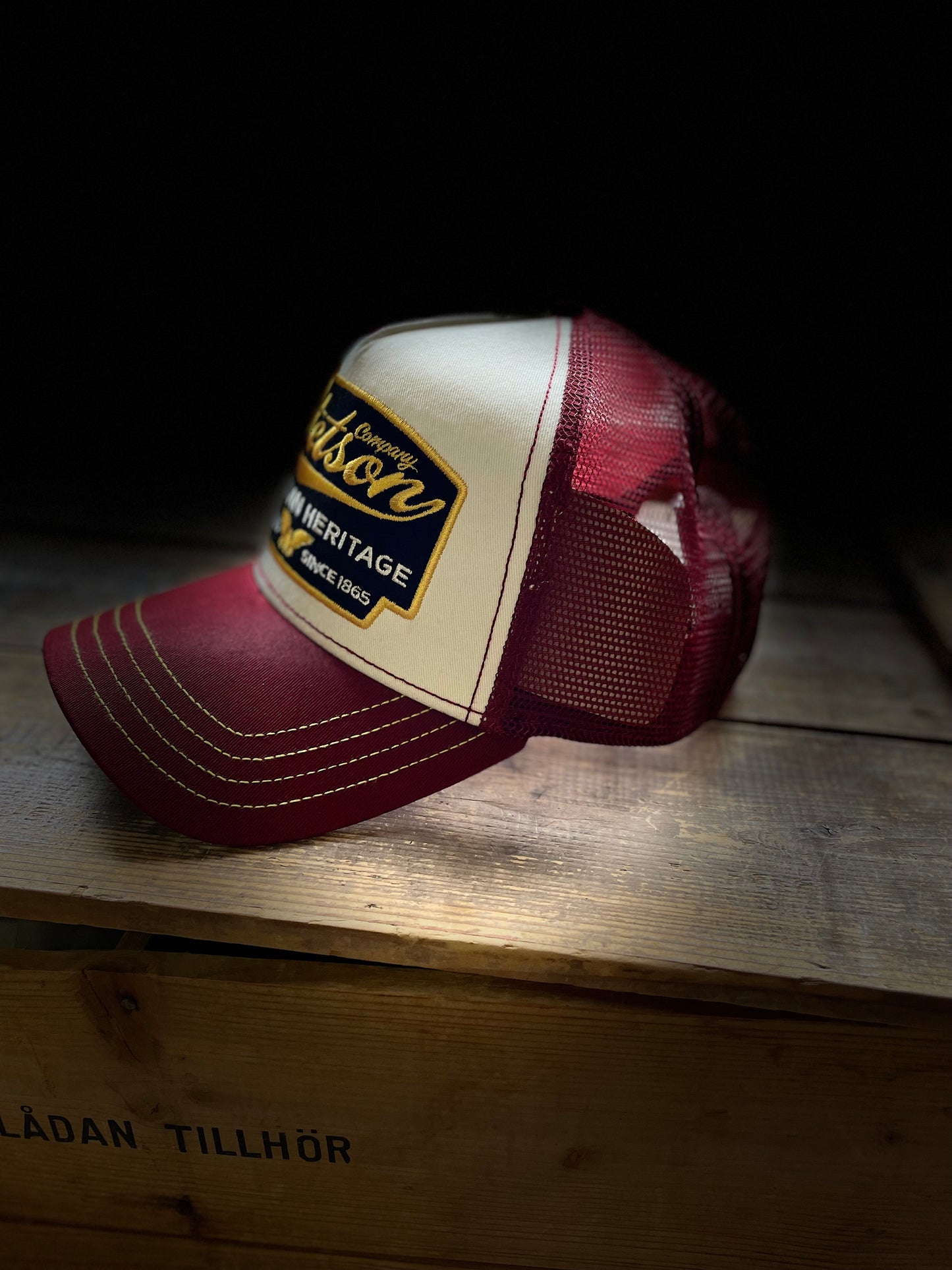 Stetson Trucker Keps American Heritage maroon