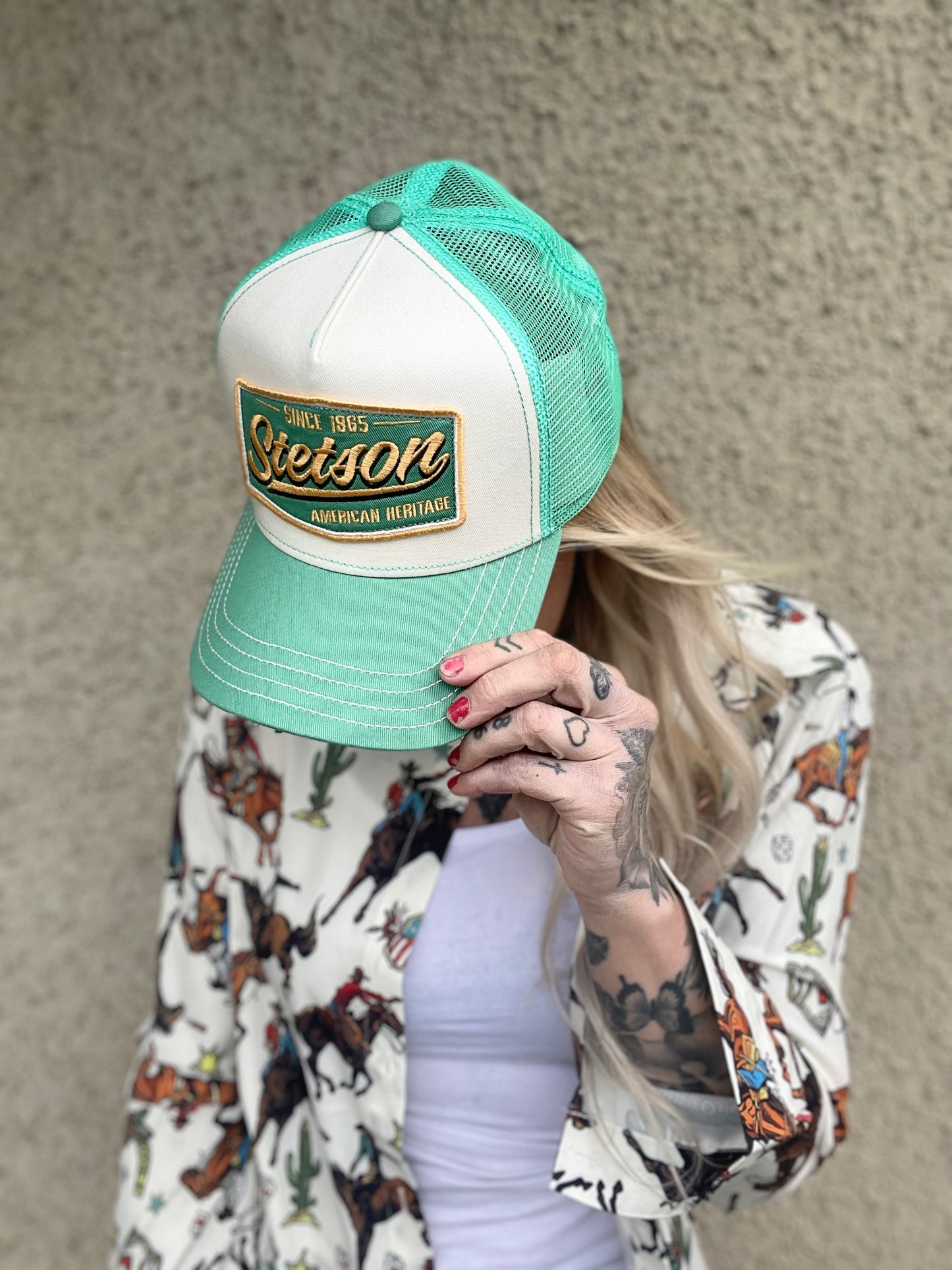 Stetson - Truckerkeps turkos