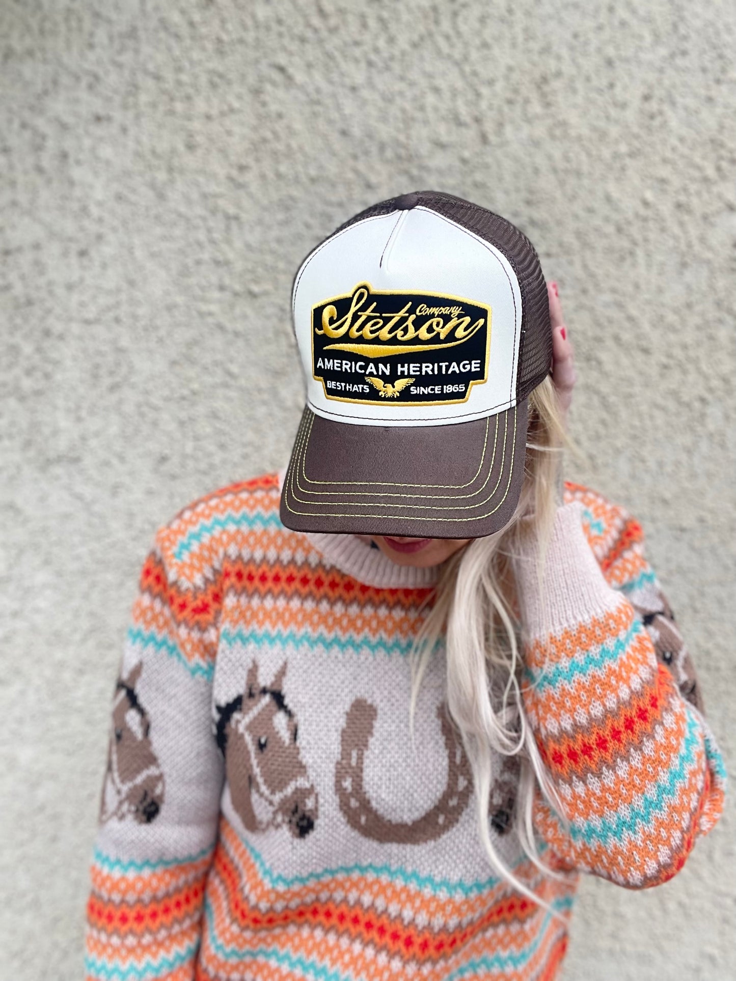 Stetson Trucker Keps American Heritage brown