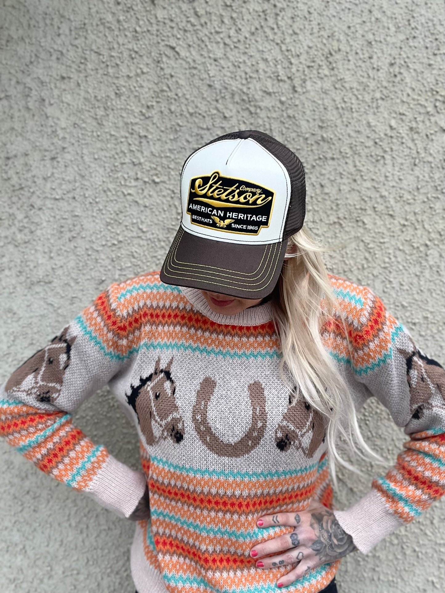 Stetson Trucker Keps American Heritage brown