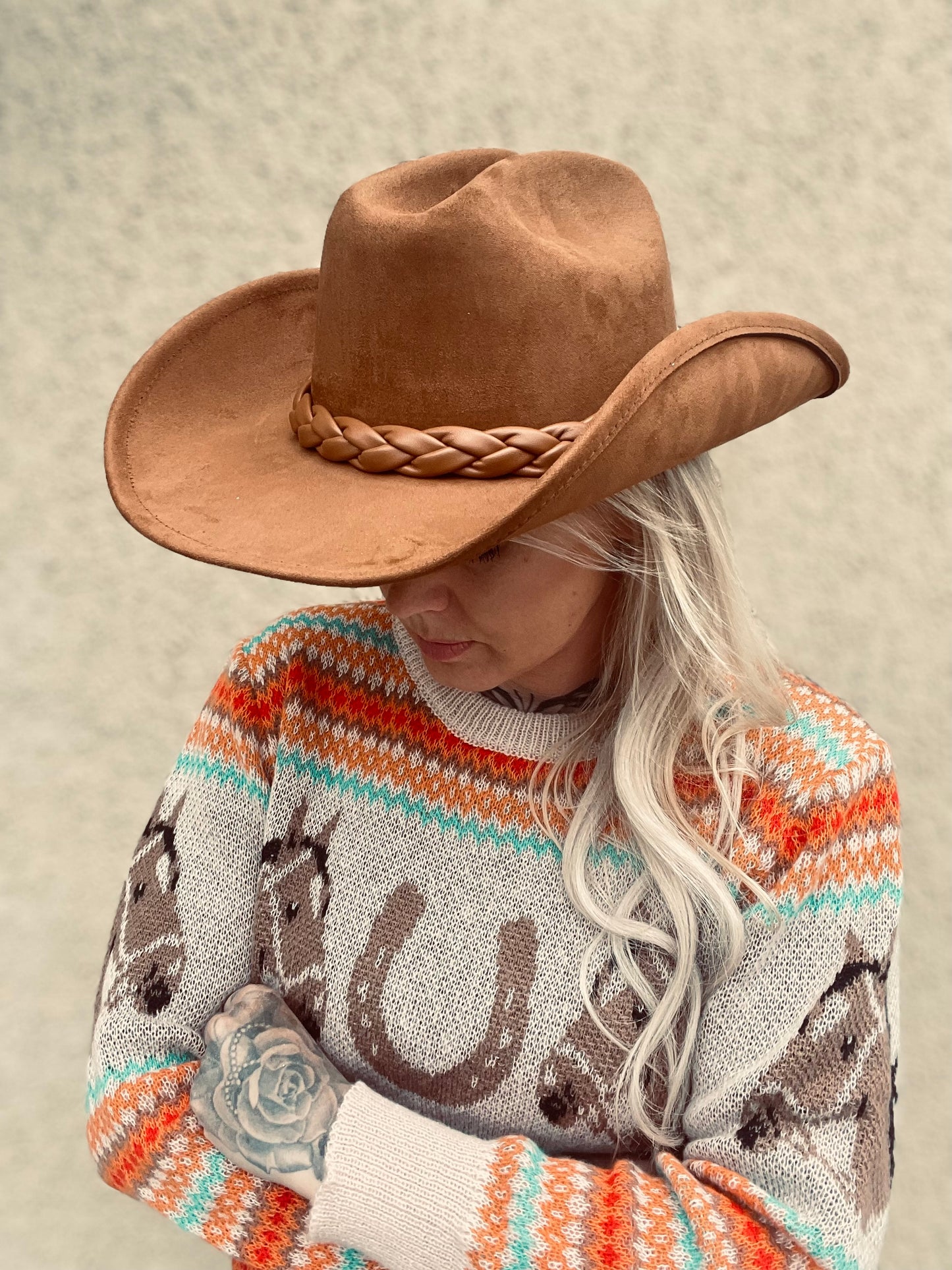 Rebell hatt brun filt hatt tjockare hårdare hatt brun