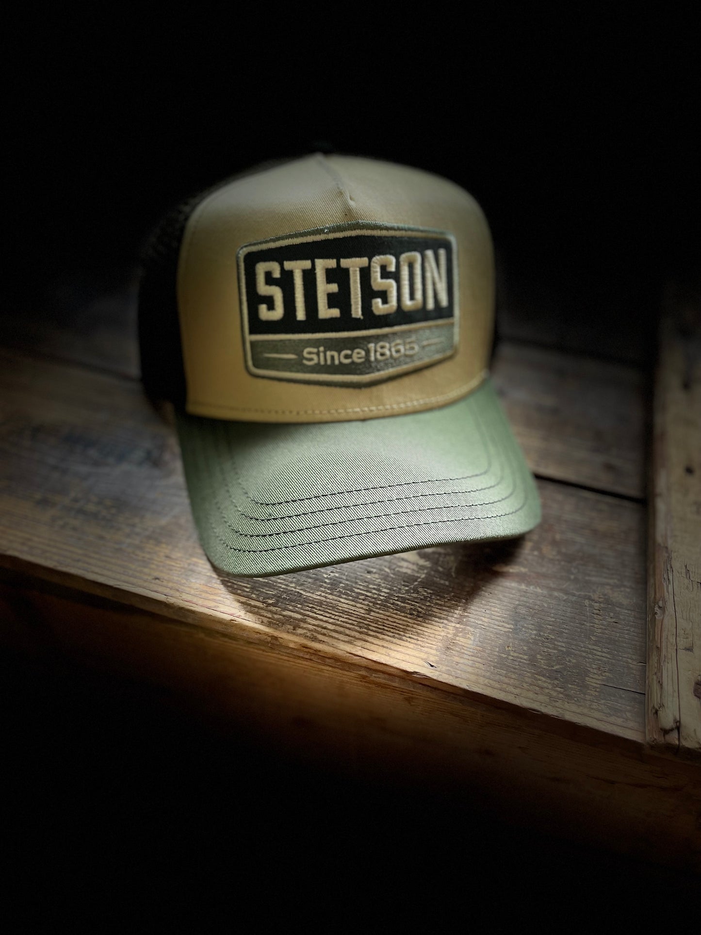 Stetson - Trucker Keps - Gasoline - Grön/Beige