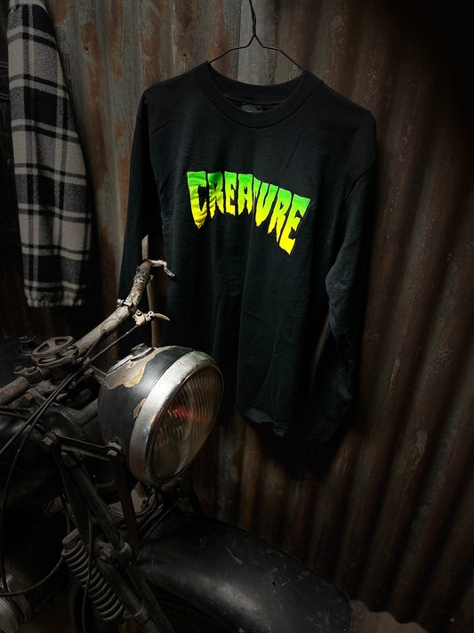 Creature Tshirt svart långarm unisex