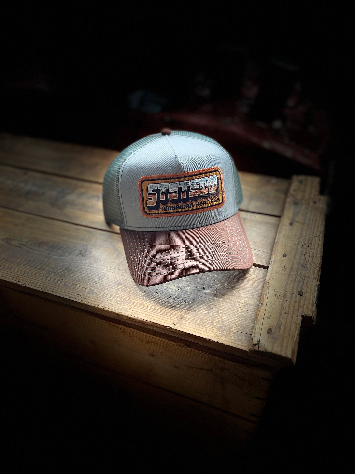 Stetson Trucker Keps American Heritage Blå brun