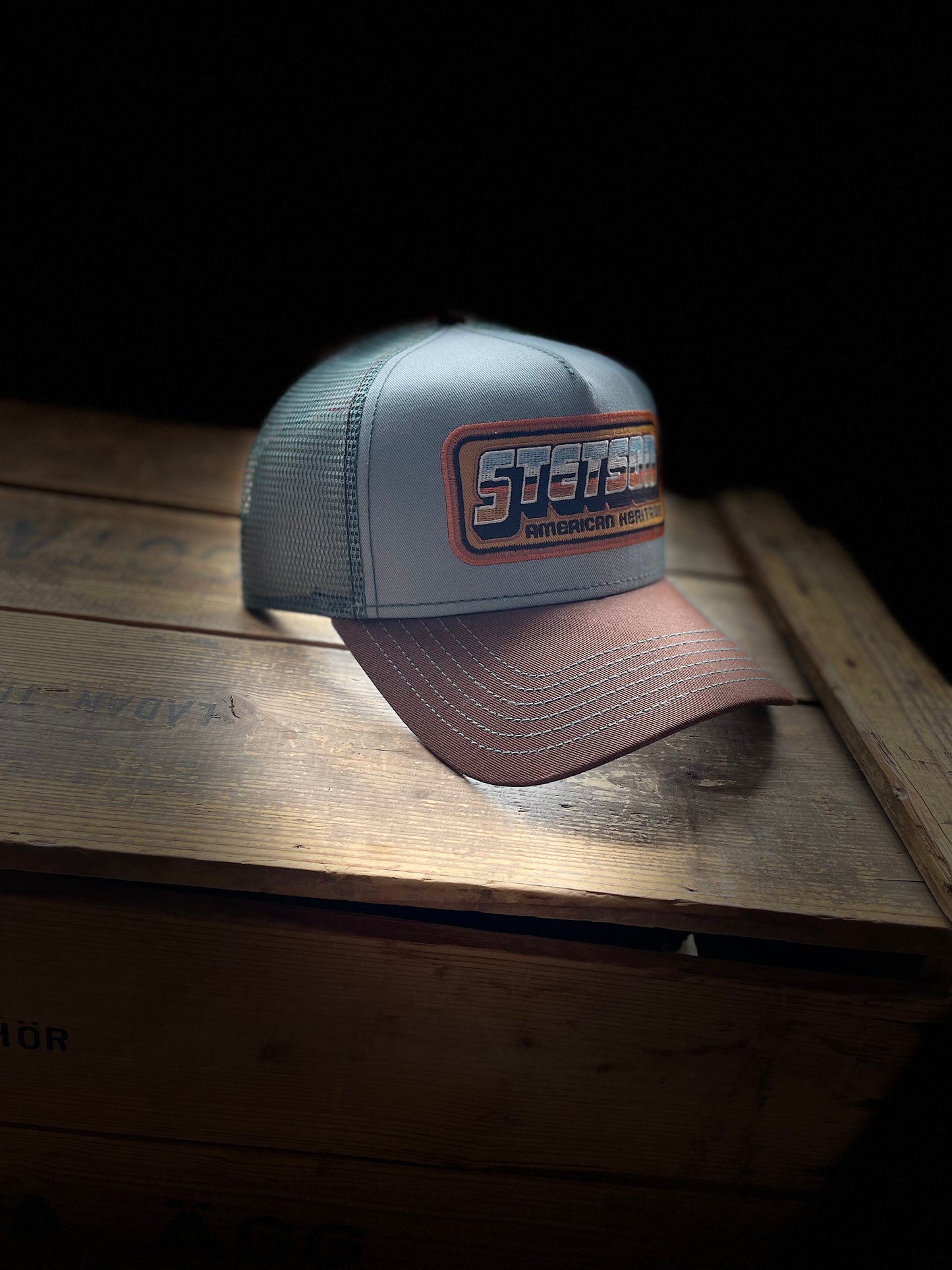Stetson Trucker Keps American Heritage Blå brun