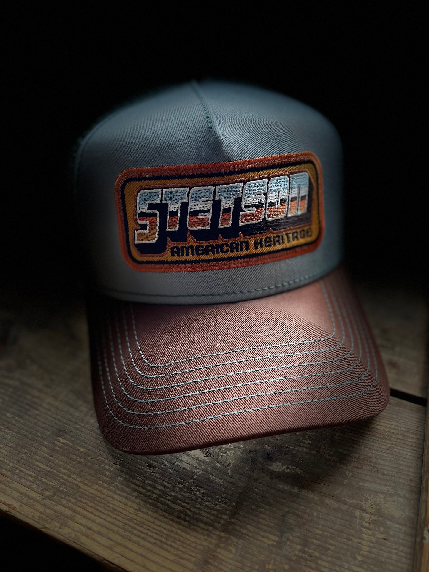 Stetson Trucker Keps American Heritage Blå brun