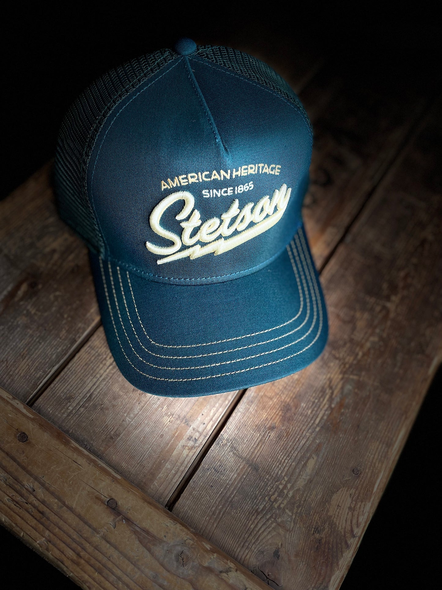 Stetson Trucker Keps American Heritage grön /gul