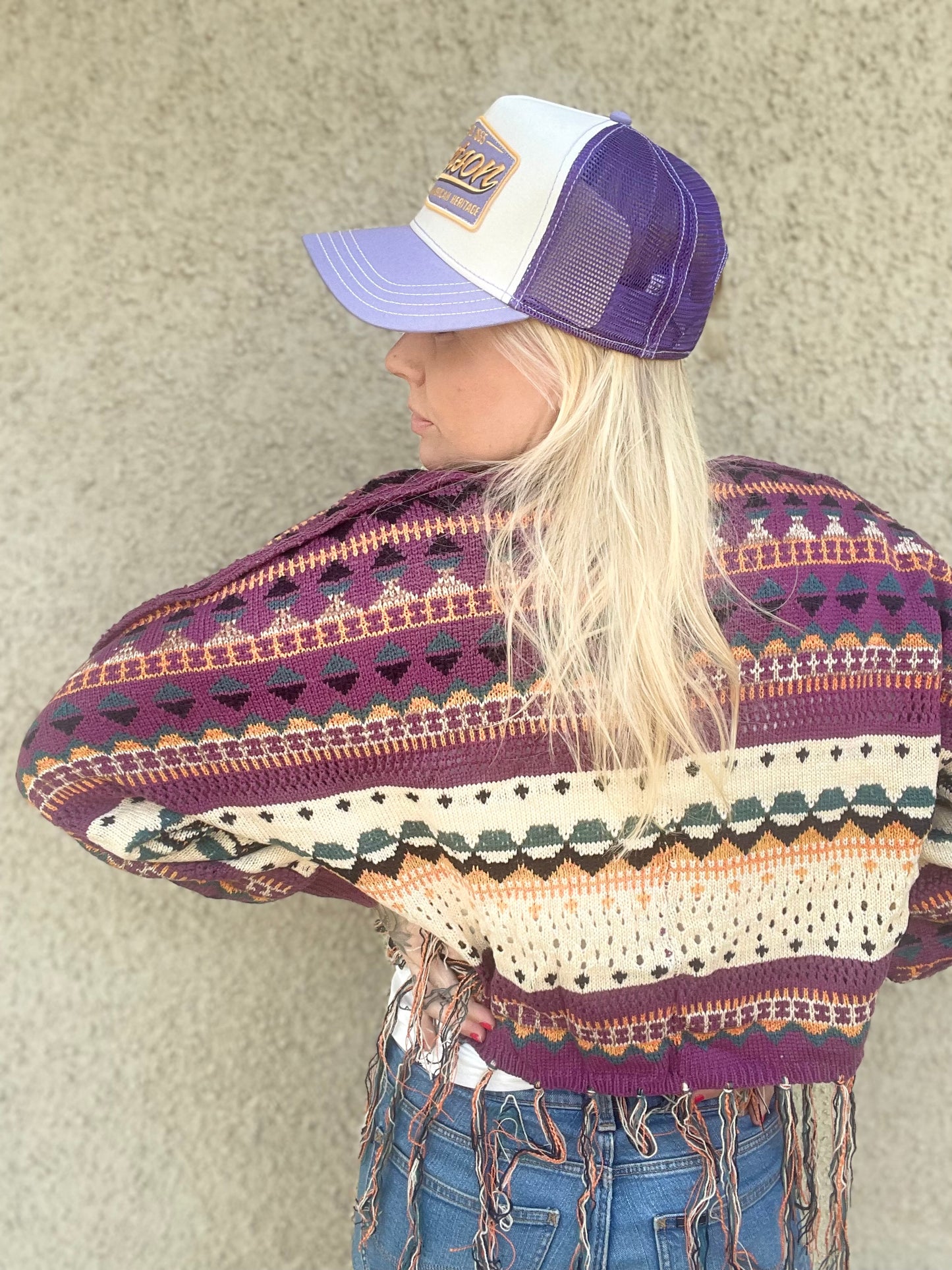 rebell boho western stickad western kofta