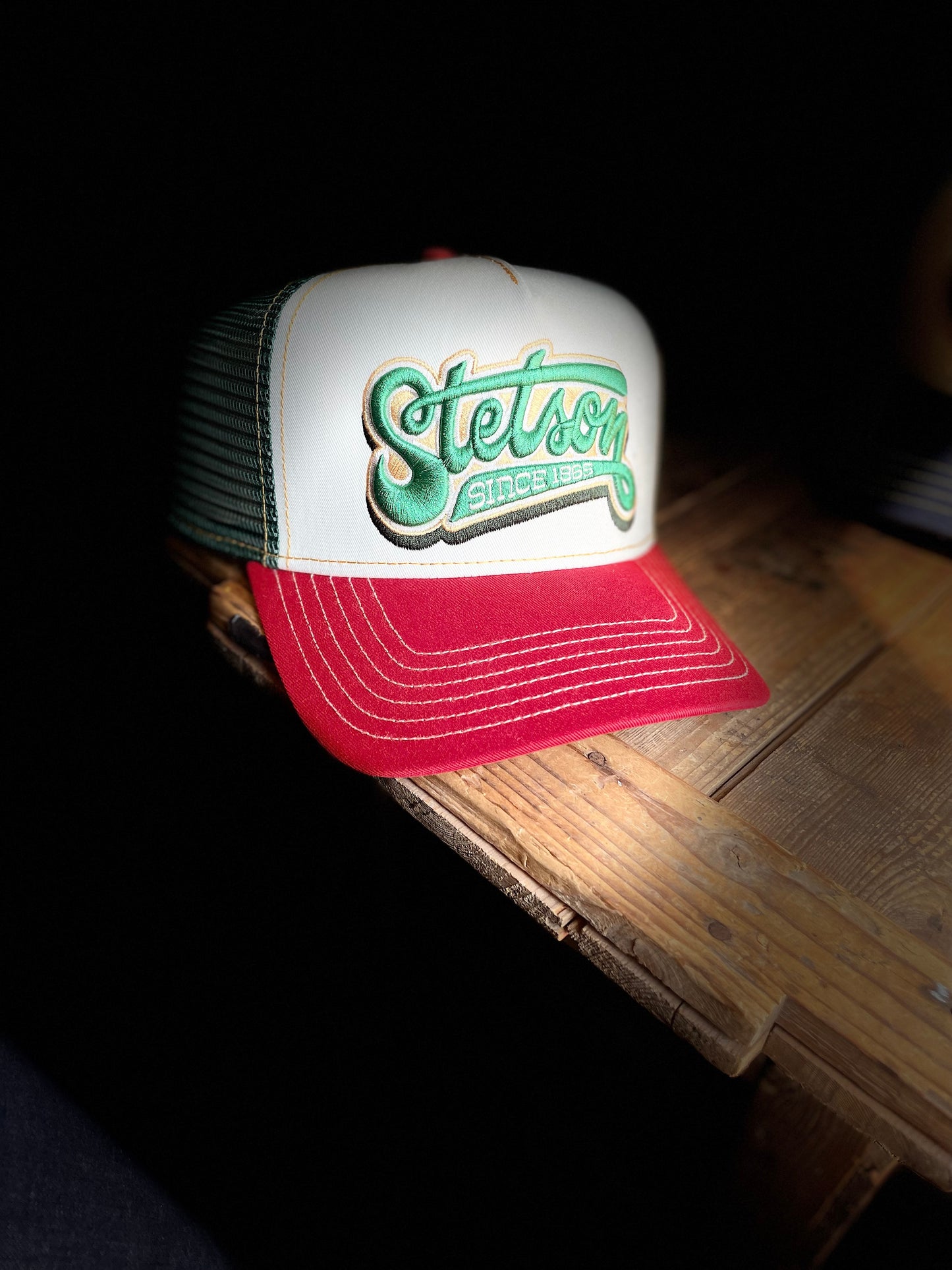 Stetson Trucker Keps American Heritage grön röd
