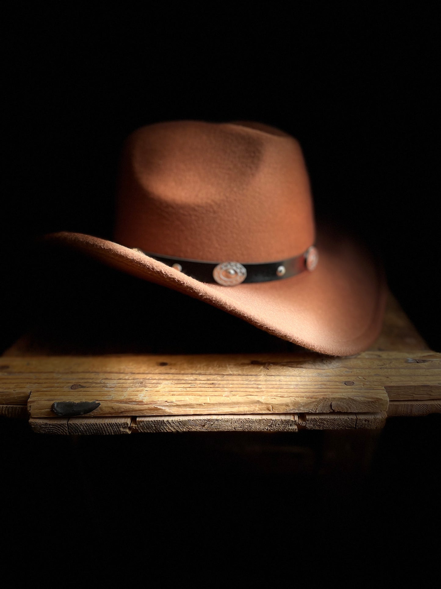 Rebell hatt brun med silver