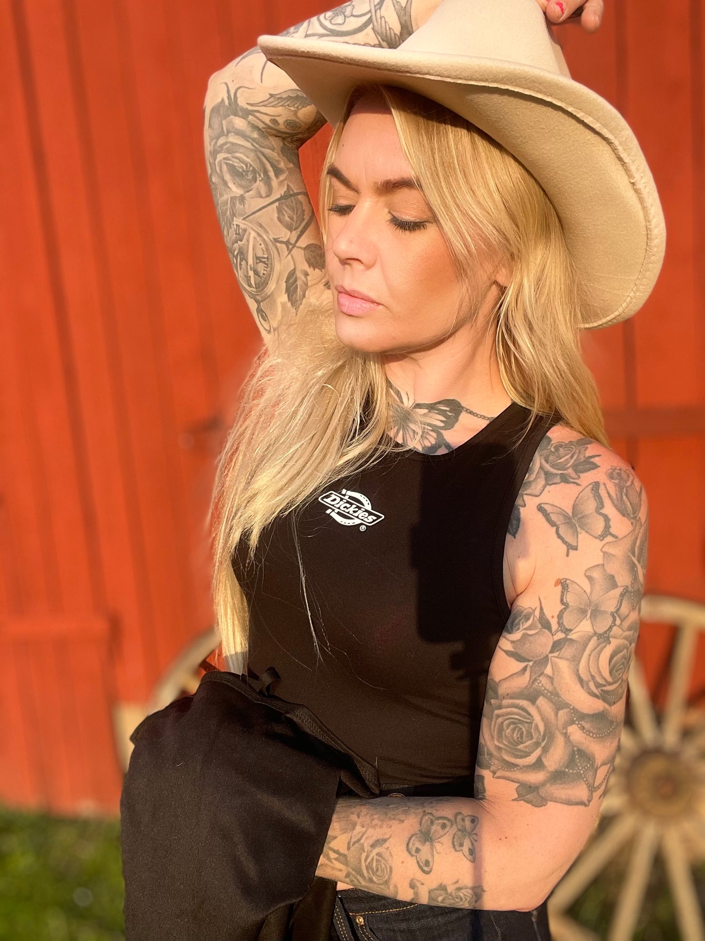 Dickies linne svart dam
