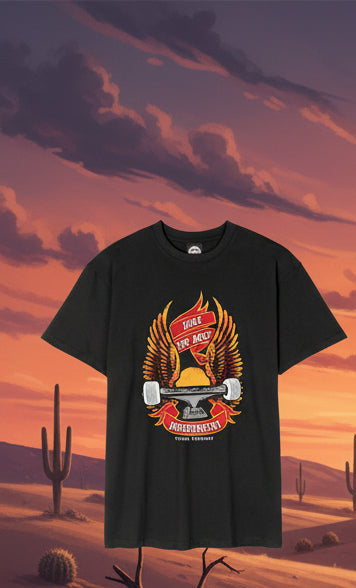 Independent Tshirt ride free svart unisex ()