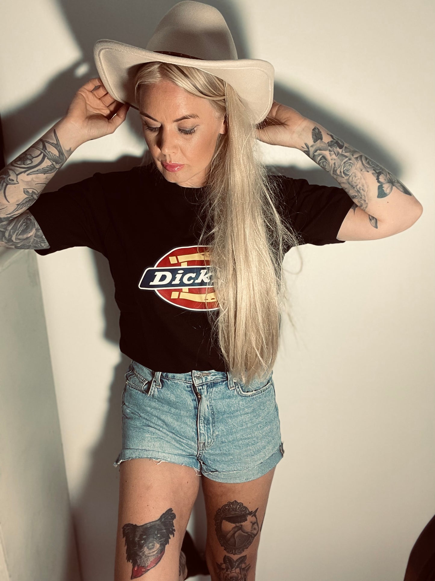 Dickies tshirt svart bas horseshoe unisex