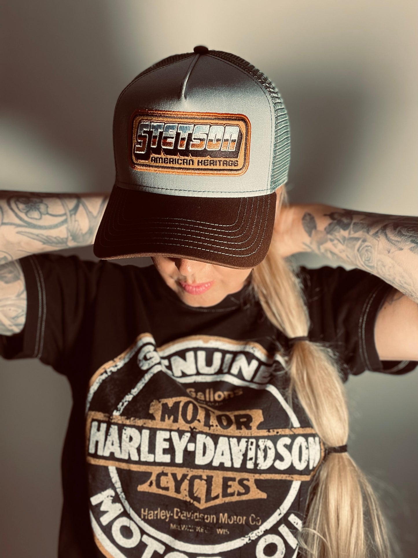 Stetson Trucker Keps American Heritage Blå brun