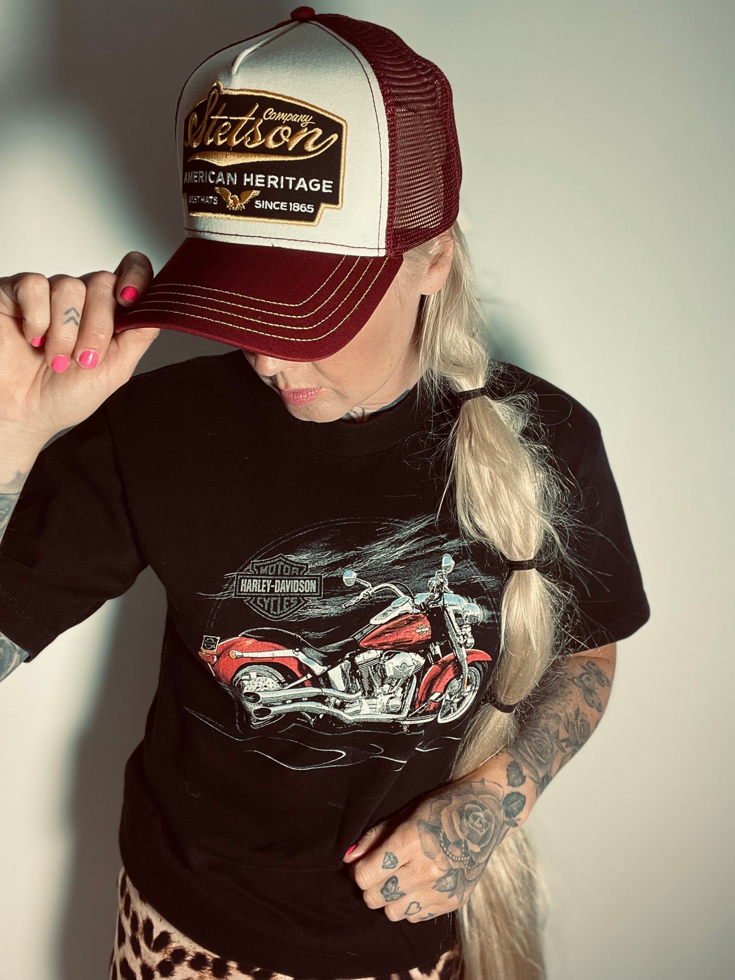 Stetson Trucker Keps American Heritage maroon