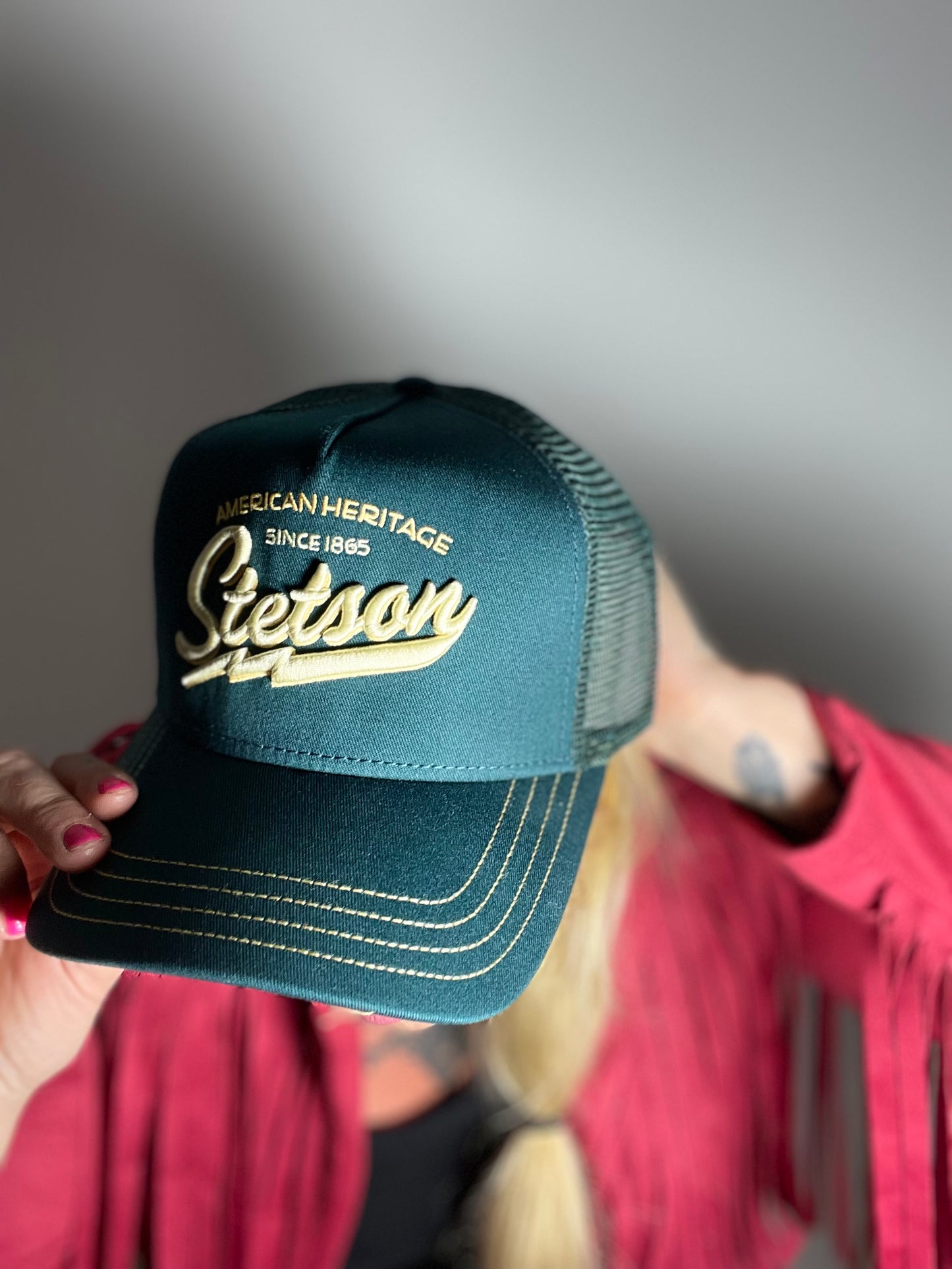 Stetson Trucker Keps American Heritage grön /gul