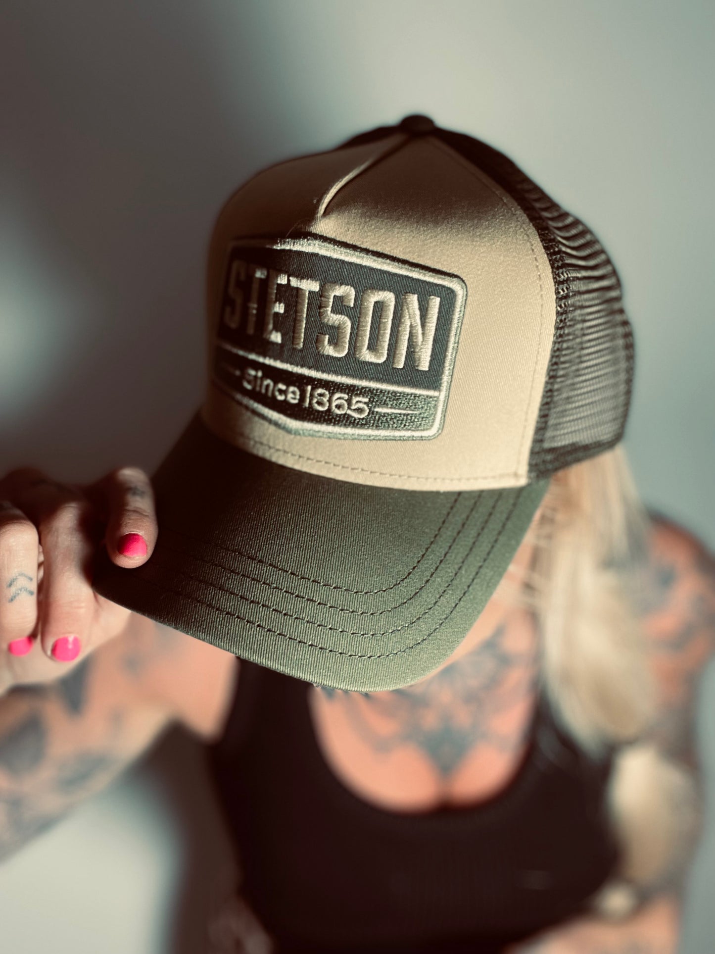 Stetson - Trucker Keps - Gasoline - Grön/Beige