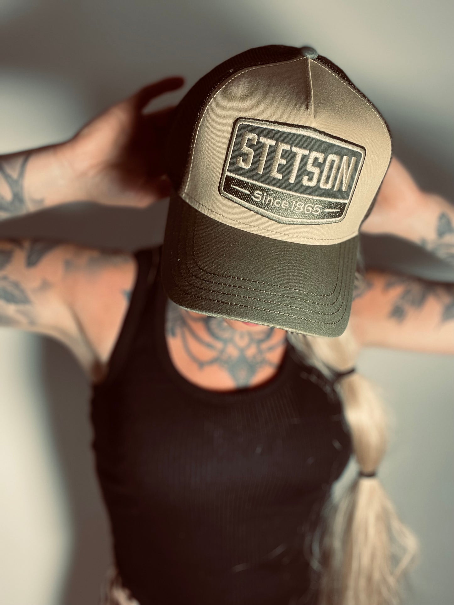 Stetson - Trucker Keps - Gasoline - Grön/Beige
