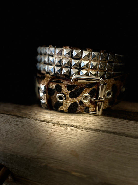 Rebell cowboy nitskärp med leopard