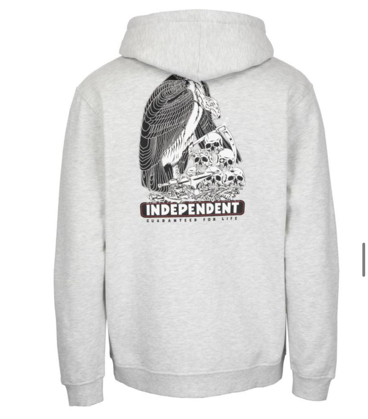 Independent Tjocktröja luva dragkedja grå boneyard unisex
