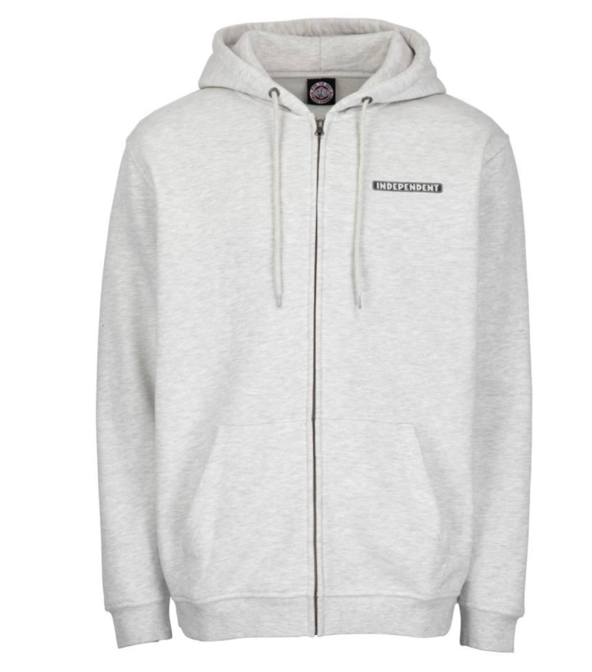 Independent Tjocktröja luva dragkedja grå boneyard unisex