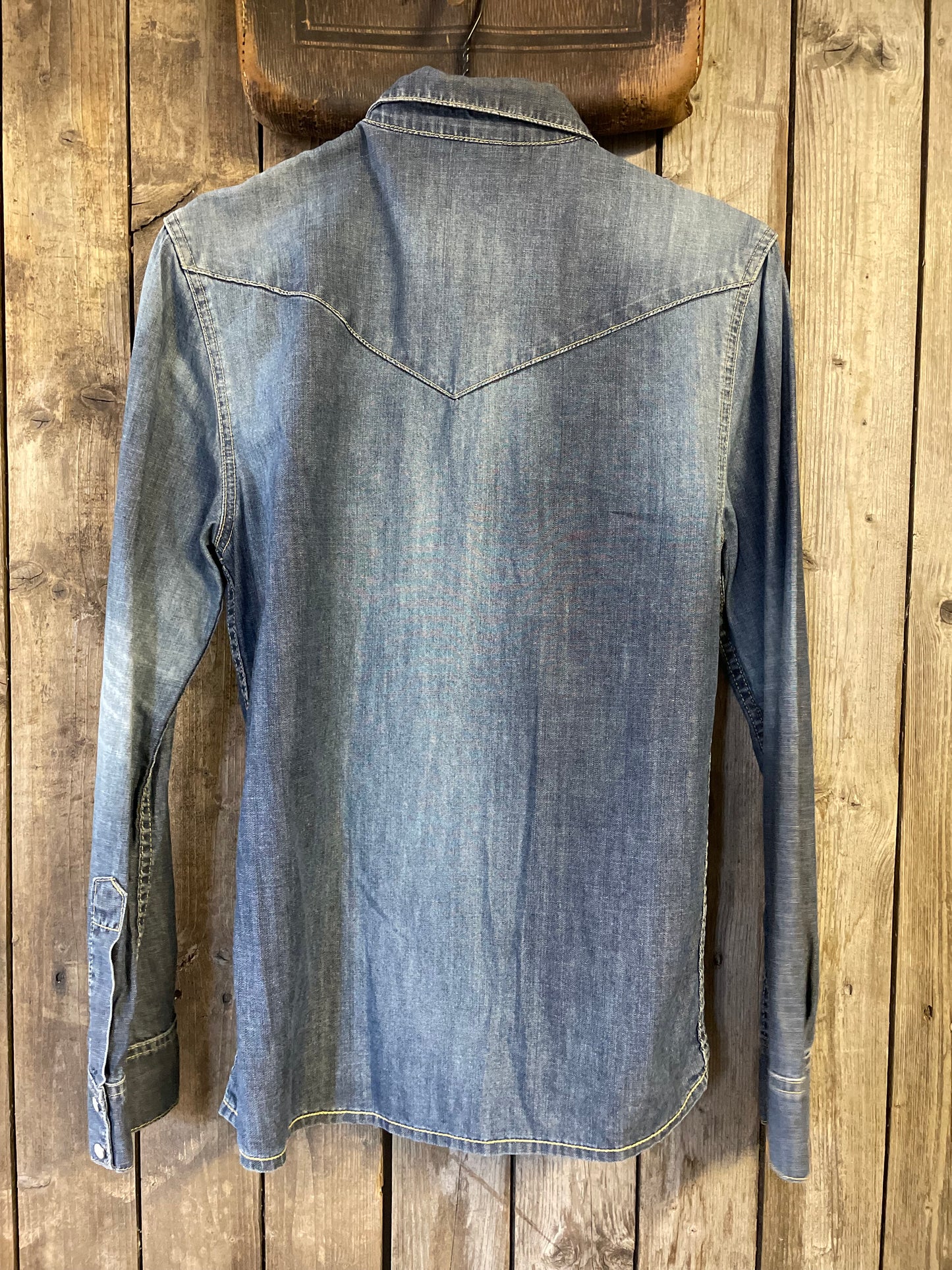 Vintage jeans skjorta small herr