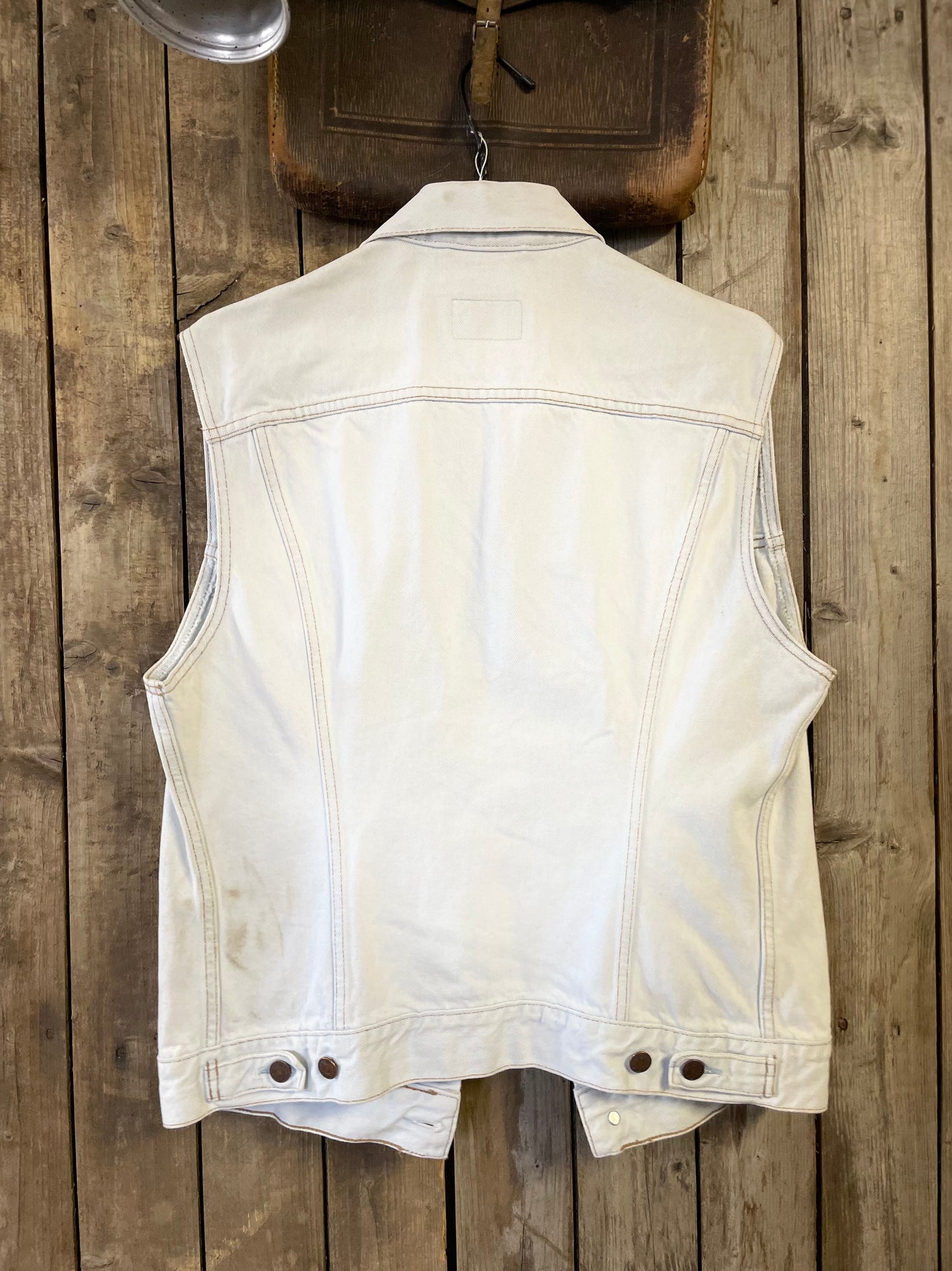 Vintage jeansväst ljus levis L