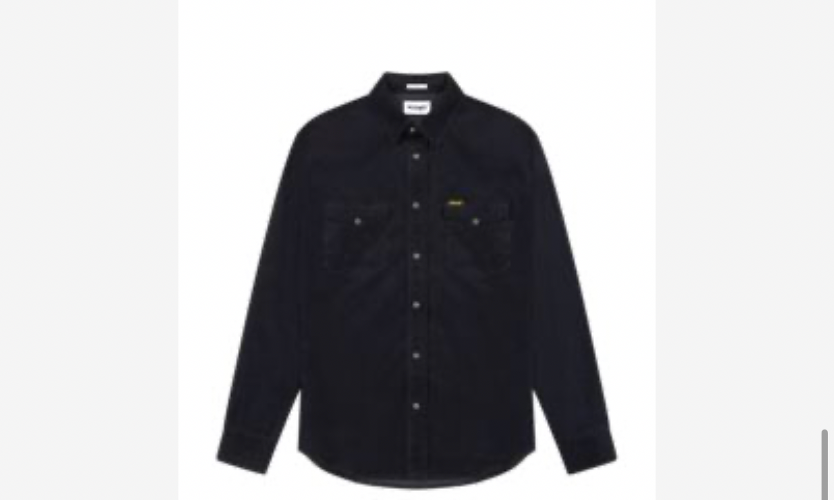 Wrangler skjorta manchestern western shirt svart