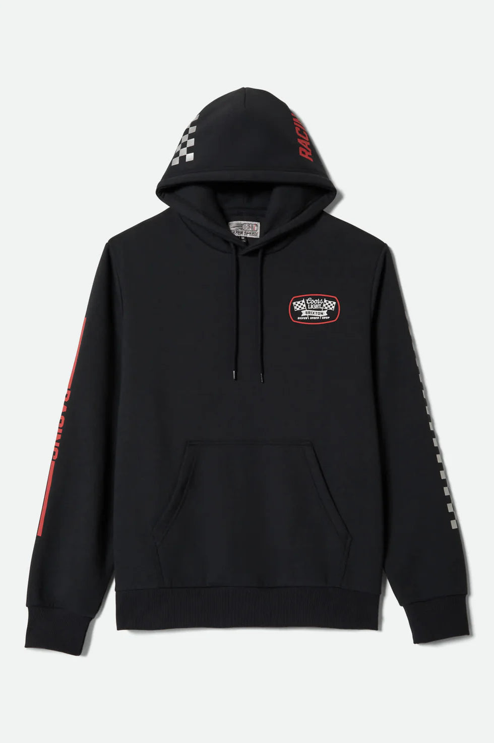 brixton coors light svart hoodie unisex