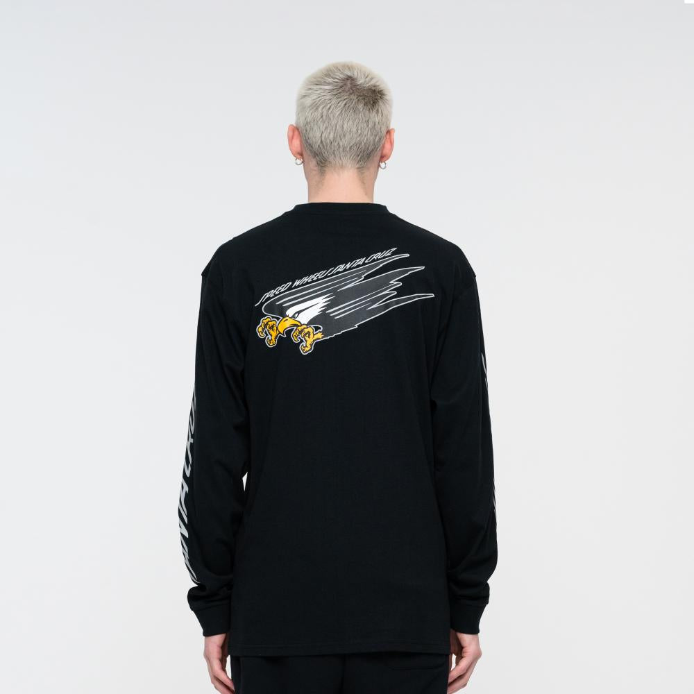 Santa Cruz långärmad SW Eagle L/S T-Shirt Black unisex