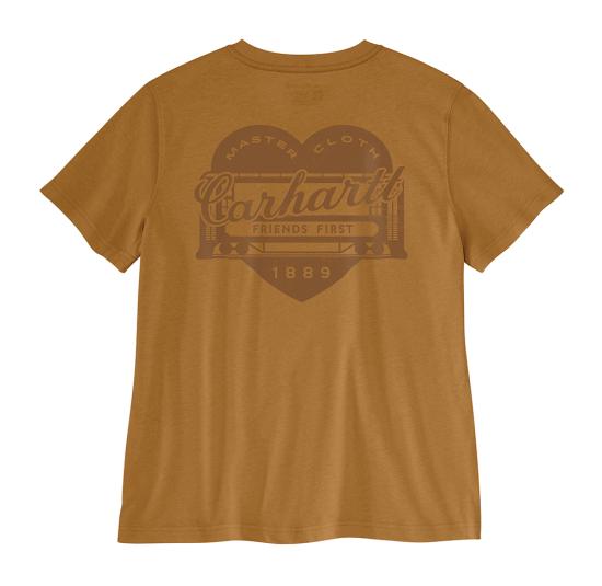 Carhartt Carhartt Irvine Heart female t-shirt carhartt® brown dam modell