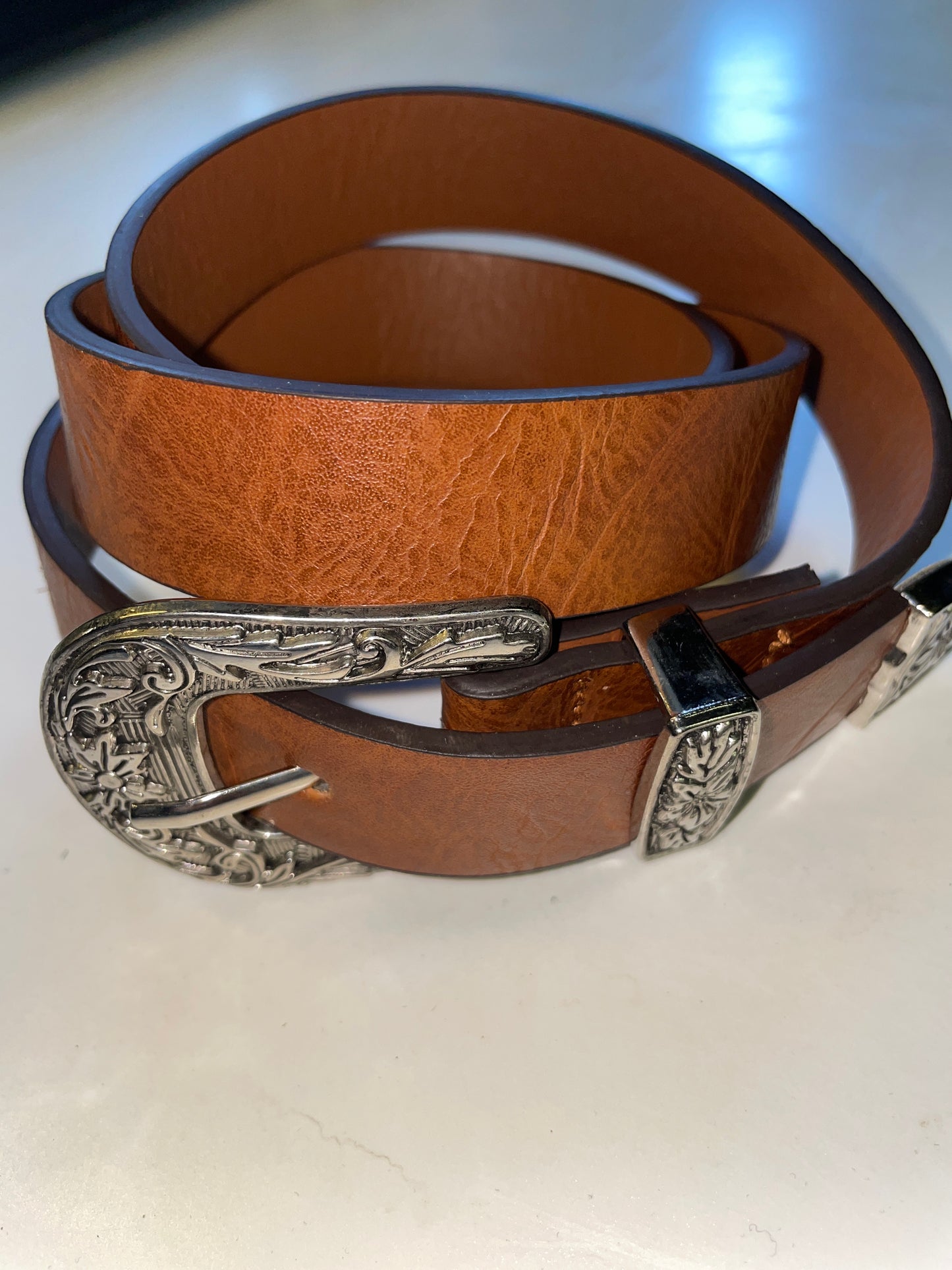 Rebell cowboy western skärp brunt