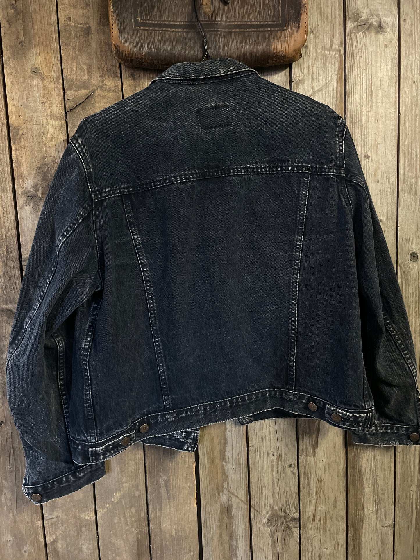 Vintage jeansjacka Levis gråsvart