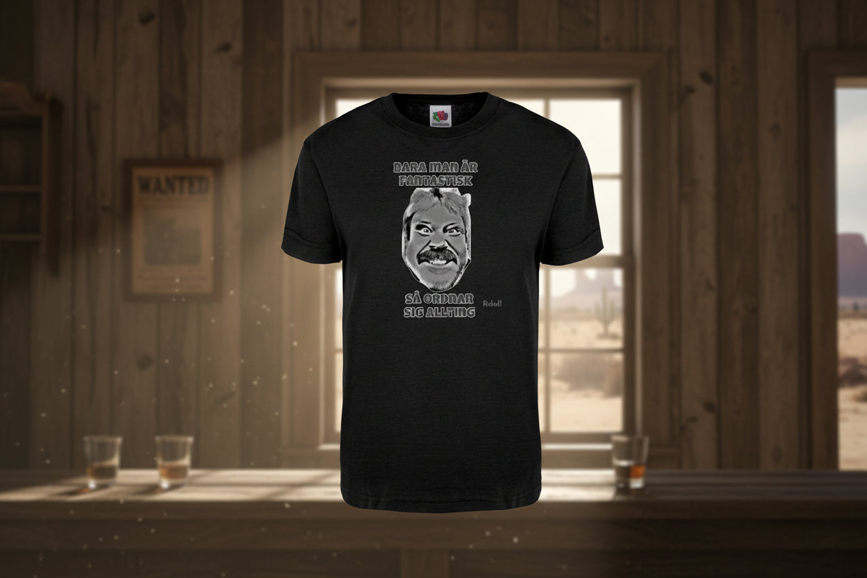 Rebell Eddie tshirt bara man är fantastisk unisex