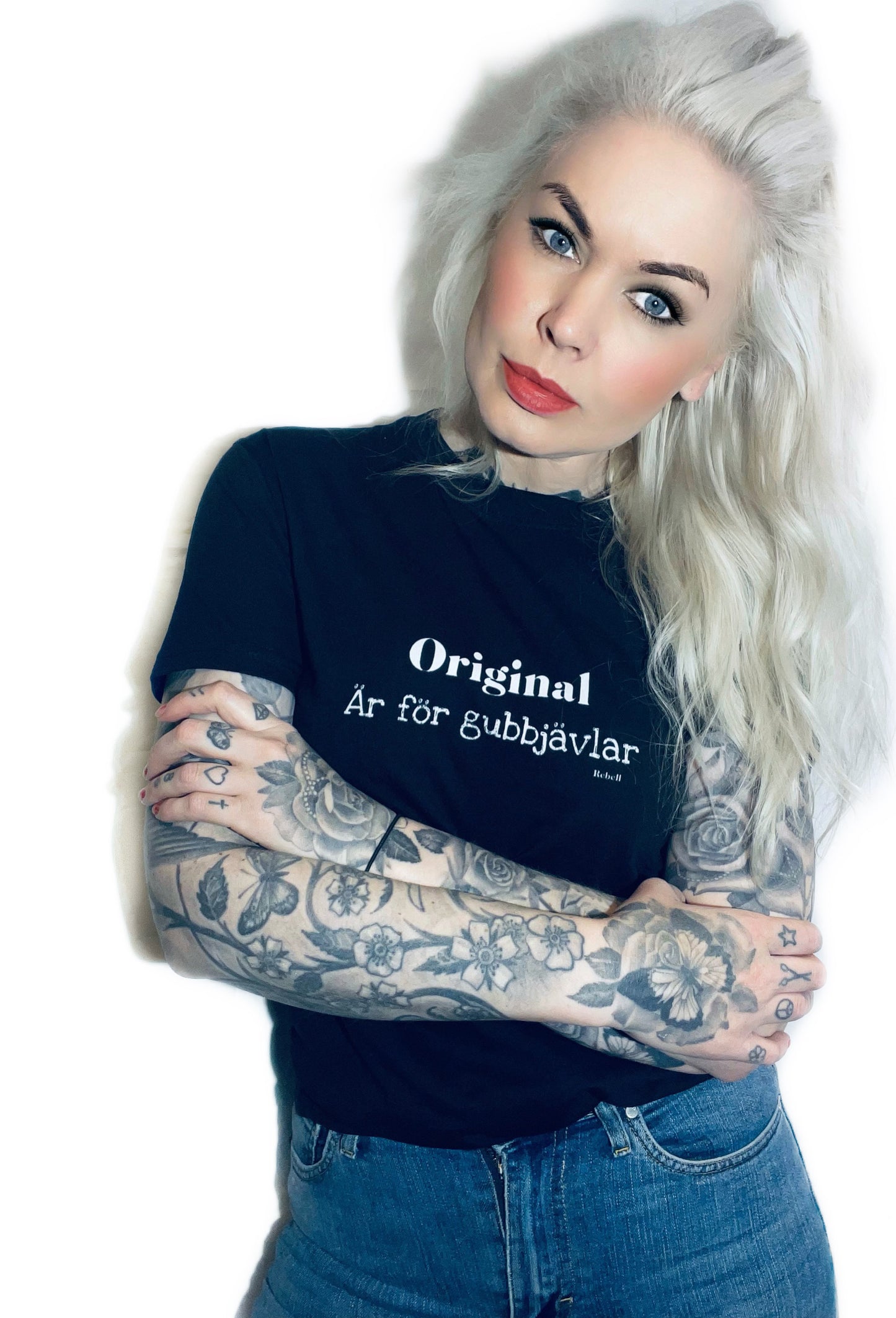 Rebell Tshirt original är för gubbjävlar rebell unisex