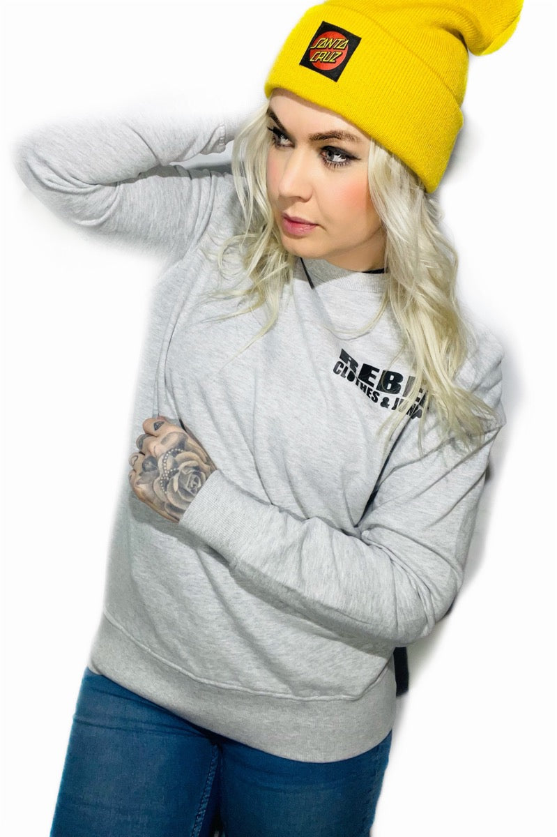 Rebell hoodie grå