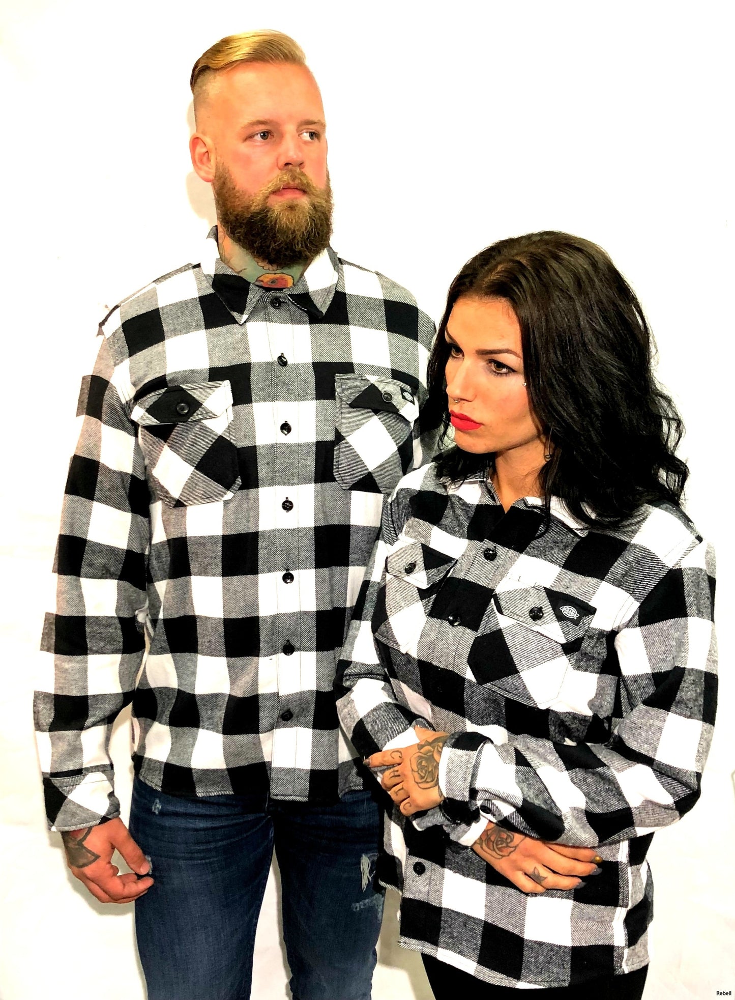 Dickies flanell sacramento svartvit unisex